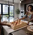 3-in-1 Versatile Bamboo Serving Trays - 2