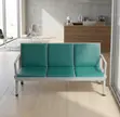 Green 3-Link Padded Office Bench - 5