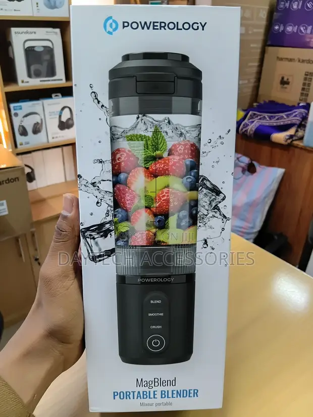 Powerology MagBlend Portable Blender (Black) - 1