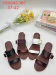 Designer-Inspired Women's Leather Flat Sandals - 2