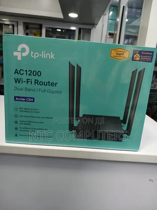 TP-Link Archer C64 AC1200 Dual-Band Wi-Fi Router - 1
