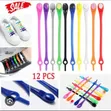 Laces za Viatu za Silicone 12pc Multicolour - 3
