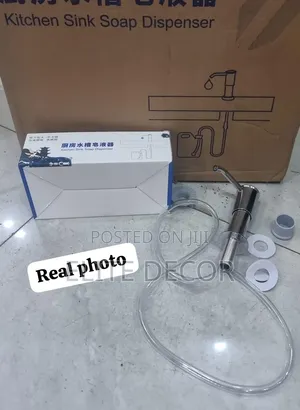 Kitchen Sink Liquid Soap Pump Dispenser - 100cm Pipe
