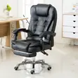 Brand New Leather Office Chair with Footrest - 2