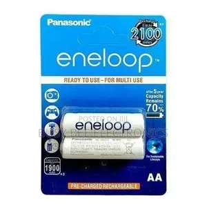 Betri za Panasonic Eneloop AA Zinazoweza Kuchajiwa (Pakiti 2)