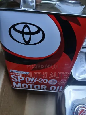 Toyota Engine Motor Oil 0W-20 Fully Synthetic