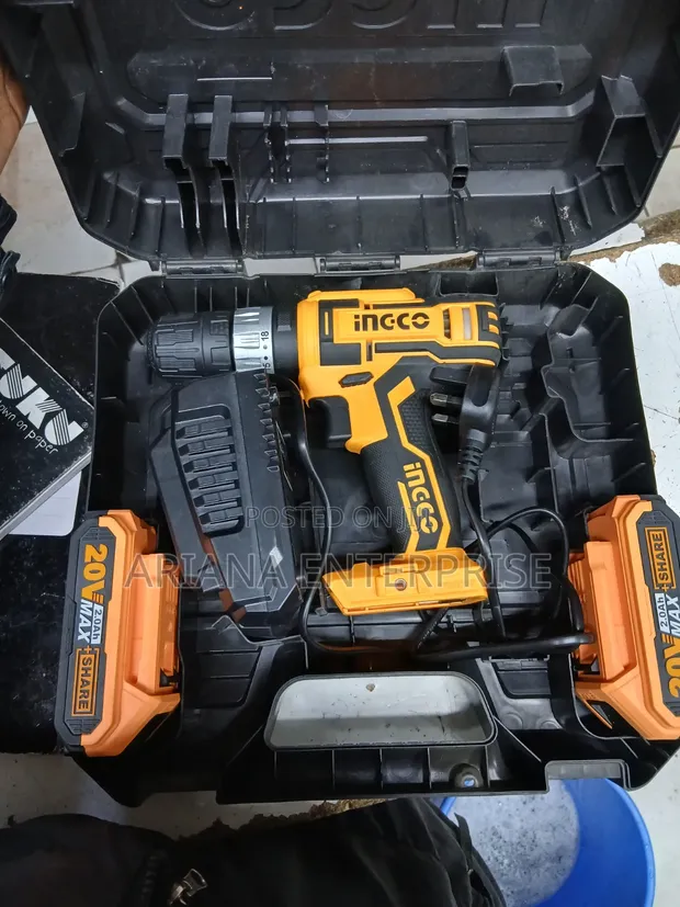 Ingco 20V Cordless Impact Drill Kit - 1