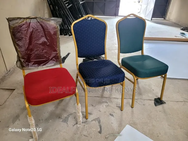 New Red Conference Chairs - Banquet/Church Style - 1