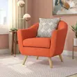 Elegant Bedroom Accent Chair with Cushioned Seat - 2