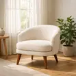 Elegant Bedroom Accent Chair with Cushioned Seat - 4