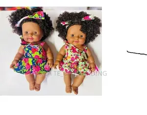 Black African Girl Doll Toy for Kids