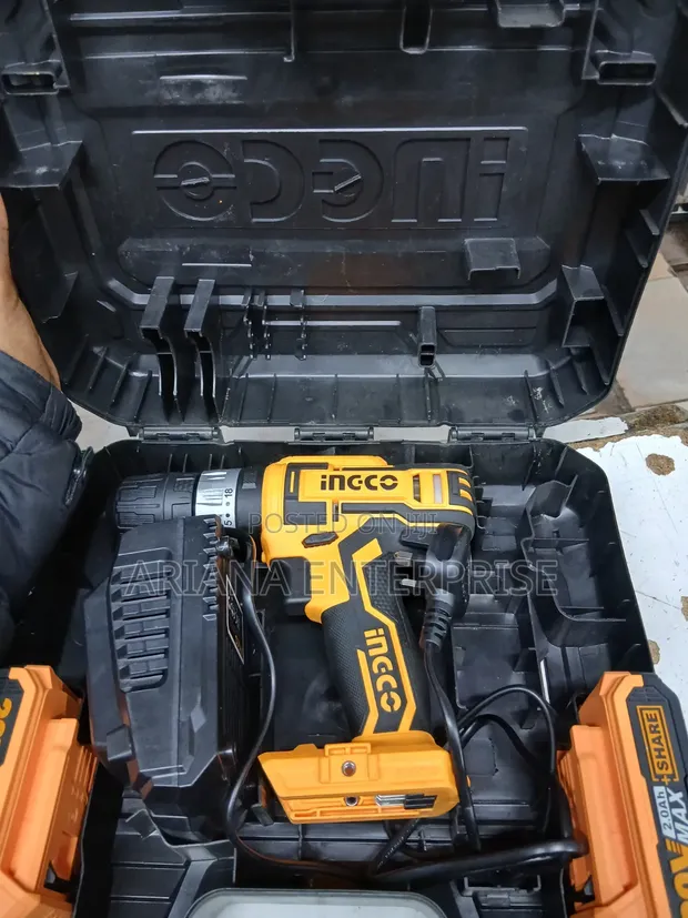 Ingco 20V Rechargeable Impact Drill Kit - 1