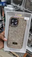 Kifaa cha Kinga cha Rhinestone cha Fedha kwa iPhone 12 - 2