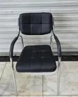 Black Padded Visitor Office Chair - 1
