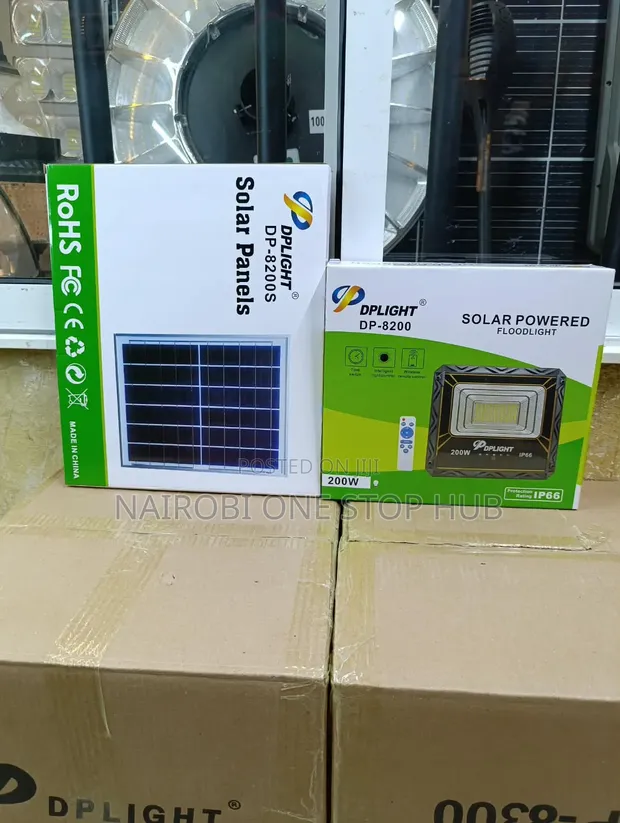DP8200 200W Solar Floodlight - 1