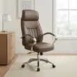 Executive Brown Leather Boss Chair - 1