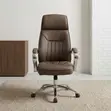 Executive Brown Leather Boss Chair - 2