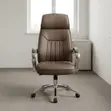 Executive Brown Leather Boss Chair - 3
