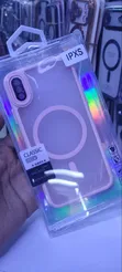 Kifaa cha iPhone XS Chenye Uwazi na Rangi Nyeupe - 1