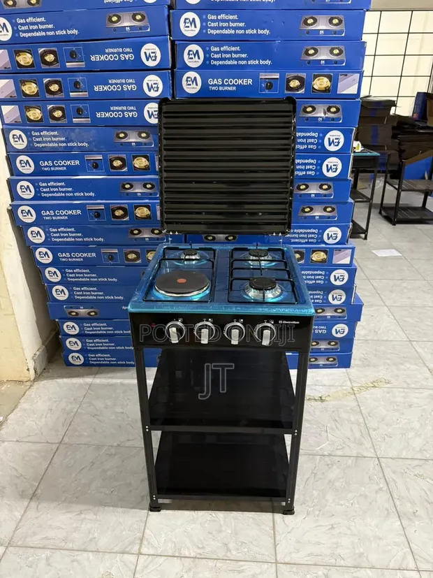 Electromate 3+1 Cooker ya Kusimama yenye Rafu - 1