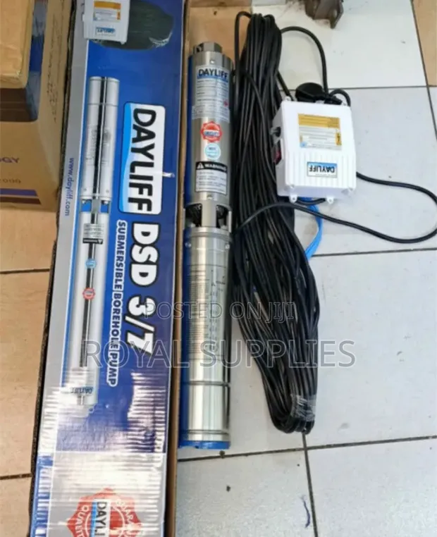 Dayliff DSD 3/7 Submersible Pump na Float Switch 0.5hp - 1