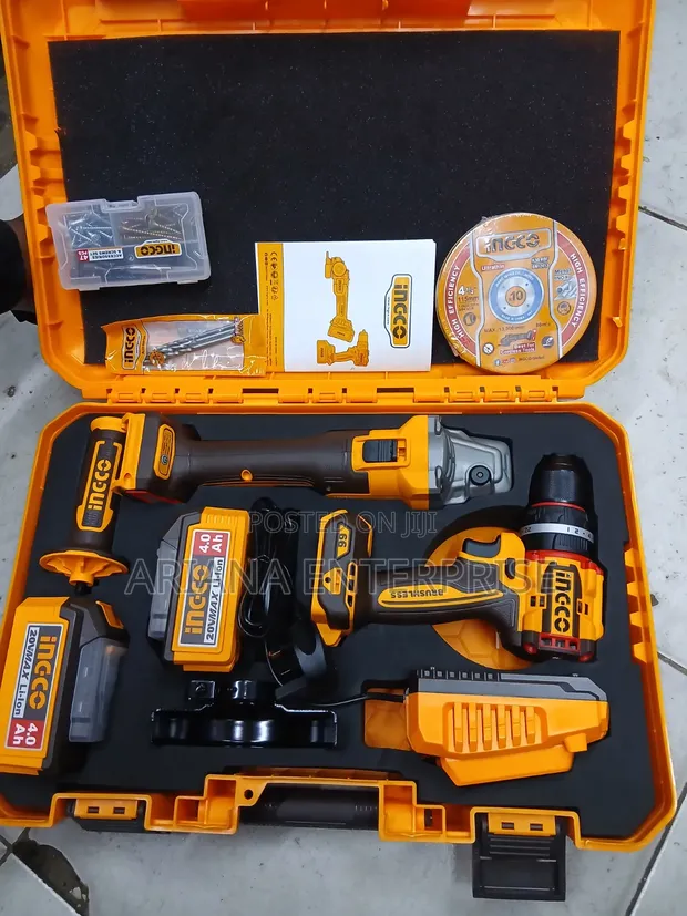 Ingco 20V Cordless Impact Drill Kit - 1