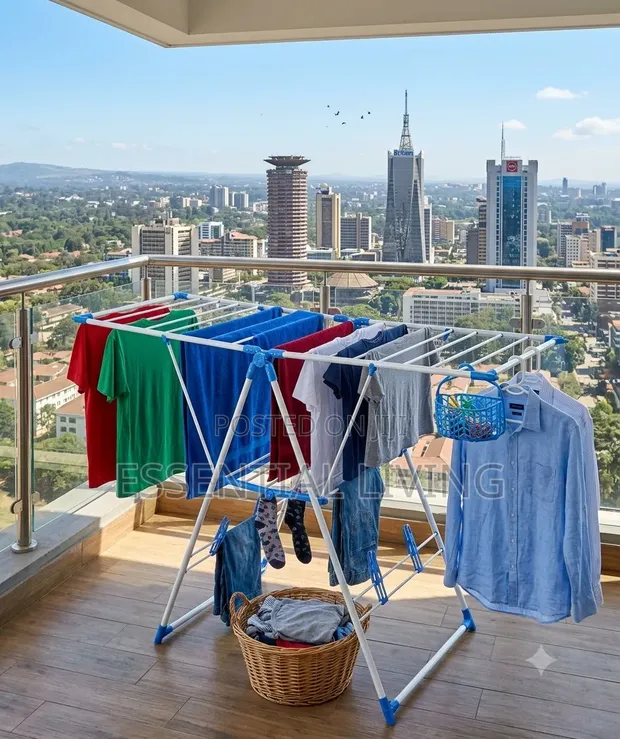 Foldable Cloth Drying Rack Stand - Portable Airer - 1