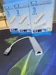 3-Port USB Hub na Ethernet Adapter - 3