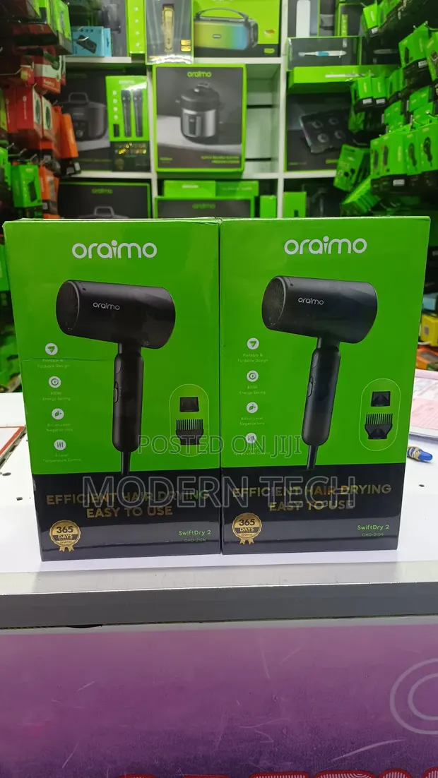 Oraimo SwiftDry 2 OHD-210N 800W Foldable Hair Dryer - 1