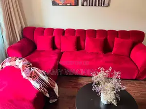 Kochi ya Velvet ya Magenta ya Viti 7