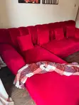 Kochi ya Velvet ya Magenta ya Viti 7 - 2