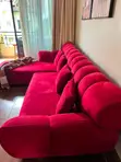 Kochi ya Velvet ya Magenta ya Viti 7 - 4