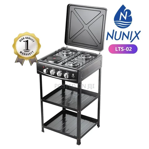 Nunix Standing Cooker LTS02 3 Gesi + 1 Umeme - 1