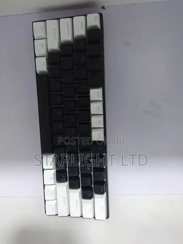 Kibodi ya Kisasa Nyeusi na Nyeupe ya Custom Mechanical - 1