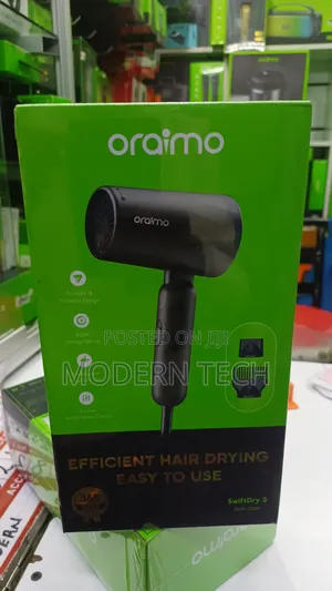 Oraimo 800W SwiftDry 2 Hair Dryer - Muundo Compact wa Kusafiri