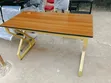 Boss Office Products Gold Frame Metallic Desk - 2