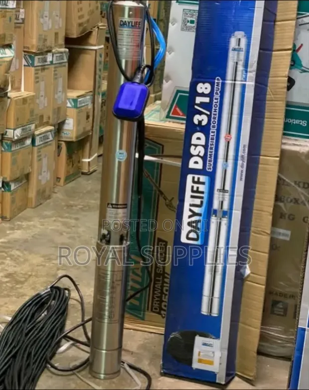Dayliff DSD 3/18 Submersible Pump 1.5hp 129m Head - 1