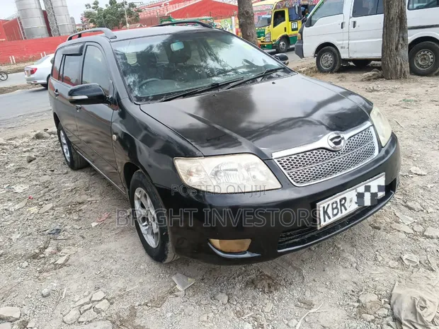 Toyota Corolla Fielder 2007 Nyeusi - 1