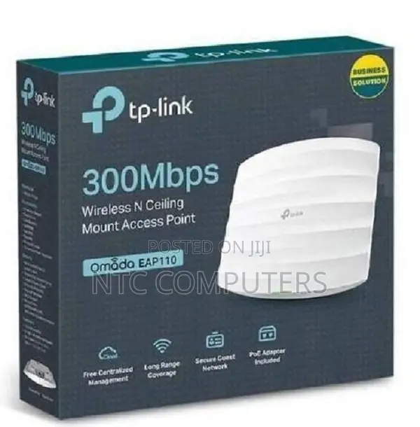 TP-Link EAP110 300Mbps Wireless N Access Point ya Ndani ya Kuweka dari - 1
