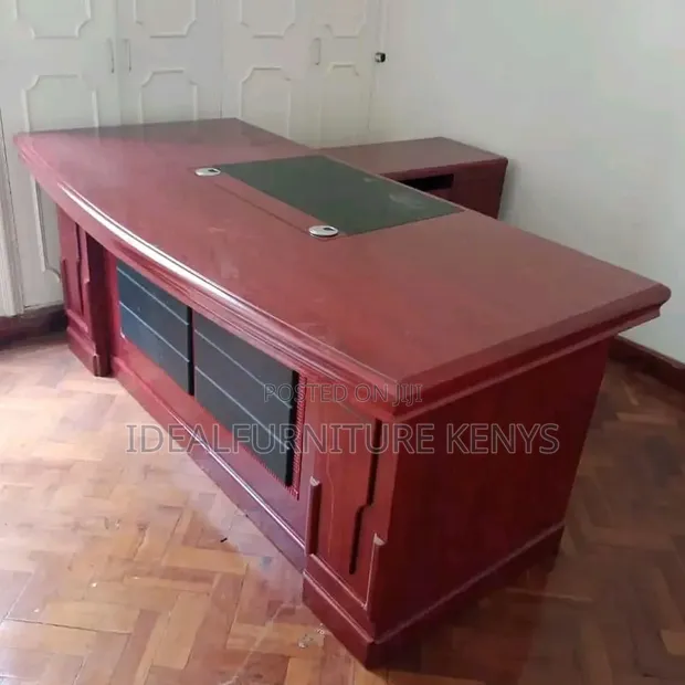 Executive Office Table - Mahogany Executive Desk - 1