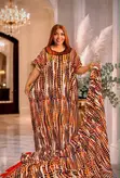 A&D Cotton Dress - Brown, One Size - 5
