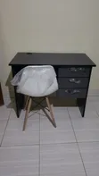Brand New Gray 1m Desk with Eames Chair - 1