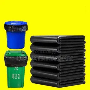 50 Pcs Large Black Garbage Bags (80x100cm)