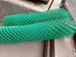 Coated PVC Green Chain Link Fence - 7ft - 1