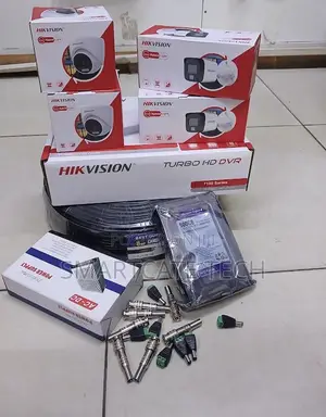Hikvision 4CH Full Color CCTV Kit (2 Dome, 2 Bullet)