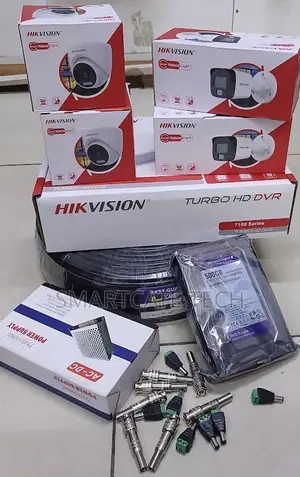 Hikvision 4CH HD CCTV Kit: 2 Dome + 2 Bullet Cameras