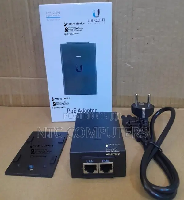 Ubiquiti 48V 0.5A Gigabit PoE Injector - 1