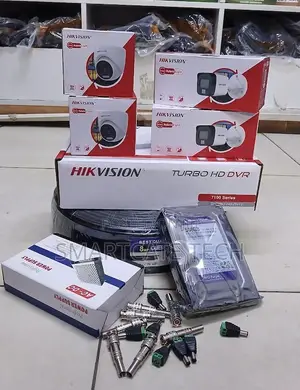 Hikvision 4-Channel CCTV Kit - Smart Hybrid HD (2 Dome + 2 Bullet)