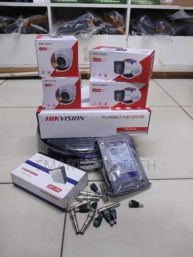 Hikvision 4CH CCTV Camera Package - Full Color Night Vision HD - 1