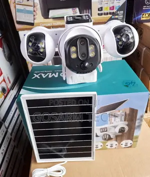V380 Pro 8MP 4G Solar PTZ Camera with 4 Lenses & 4 Screens